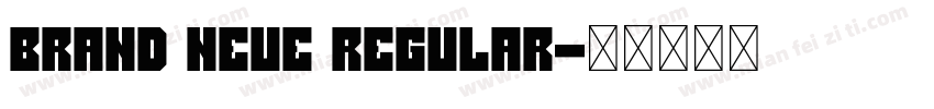 Brand Neue Regular字体转换